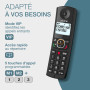 ALCATEL F530 Voice Trio - Téléphone Fixe Sans Fil DECT Avec Répondeur - Grand Écran Rétroéclairé - Haut-Parleur - Fonction Bloca