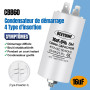 BEEYUIHF CBB60 16uf Condensateur de Démarrage 16µF Moteur condensateur 50 / 60Hz 450VAC avec vis M8 pour moteur électrique/sèche