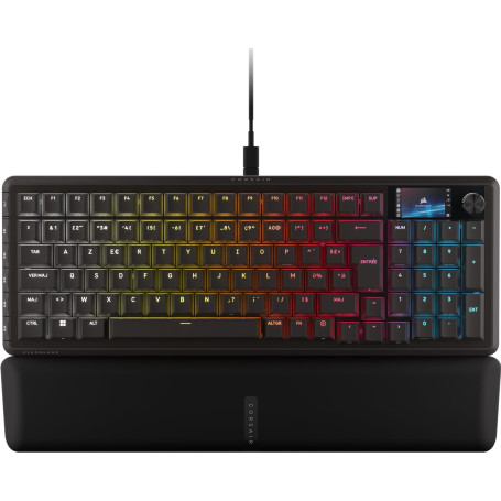 CORSAIR VANGUARD PRO 96 Hall Effect Clavier de Jeu Magnétique Mécanique Filaire – 96%, MGX Hyperdrive Commutateurs, Interrogatio
