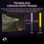 CORSAIR VANGUARD PRO 96 Hall Effect Clavier de Jeu Magnétique Mécanique Filaire – 96%, MGX Hyperdrive Commutateurs, Interrogatio