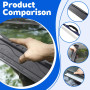 UIEXAY Raclette Vitre Voiture En Silicone, Lame D'Eau, Raclette De Séchage De Voiture, Car Squeegee, Raclettes D'Essuie-Glace De