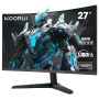 KOORUI 27'' Ecran PC Gaming Incurvé 1500R, Moniteur PC Dalle VA, Résolution QHD (2560X1440), 180HZ,1MS, DCI-P3 85%, Lunette Ultr