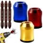 Anneau magnétique pour tête de tournevis (3 pièces) avec 3 embouts de tournevis PH2, outil amovible pour perceuses | Porte-embou