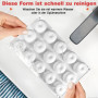 Moule en silicone 3D en forme de pomme - moule trompe l'oeil fruit Pour 15 cavités - Anti-adhésif - Pour boules de chocolat, gât