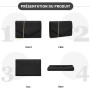 Miss Lulu Femme Pochette et Clutches - Sac à Main avec Bandoulière de Chaîne - Damen Crossbody Bag pour Cérémonie Mariage