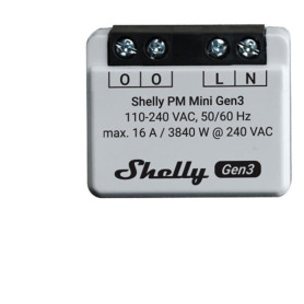 Shelly Plus PM Mini Gen 3 Commutateur sans Fil Wi-Fi, Bluetooth