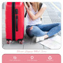 YMWALK 8 Pièces Luggage Wheel Cover, Housse de Protection en Silicone pour Roues de Valise, Réduit Le Bruit et Anti-rayure, Prot