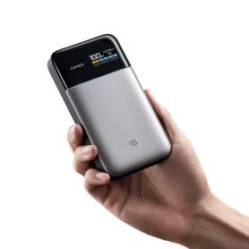 CUKTECH 15 Air 100W Totale Batterie Externe 15000mAh Power Bank, 3-Ports USB C Batterie Externe Charge Rapide avec écran TFT, Ba
