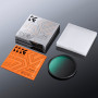 K&F CONCEPT Filtre Black Diffusion 1/4 52mm et 3 Chiffons de Nettoyage Emballés sous Vide Black-Mist Filtre Effet Cinématique po
