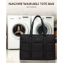 LOVEVOOK Sac Cabas Femme, Puffer Sac a Main Sacs Ordinateur Grand, Sac de Cours Sac Fourre Tout pour Les Cours Lycee Travail Uni