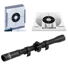 Pack de précision pour débuter avec Les fusils, carabines et fusils à plombs : Lunette de visée 4x20 + Chasseur de Plomb/Plombie