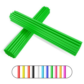 Couvre Rayon,PSLER 72 Pièces Peaux de Rayons Enjoliveurs de Jantes Housses de Protection Réutilisables pour Moto de Montagne en 