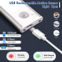 AiQInu 66 Lampe de placard LED avec détecteur de mouvement, Rechargeable par USB, lampe de placard 20 cm à intensité variable av