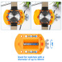 JOREST Kit Changement Pile Montre, Ouvre Boitier Montre Utilisé pour Ouvrir le couvercle en Tournant, Support, Brucelles, Manuel