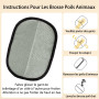 2 Pièces Gant Poil Chat, Double Face Gant Anti Poils Animaux, Réutilisable Brosse Anti Poils Animaux pour Lavage DémêLage Et Toi
