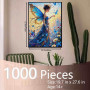 Tucocoo Enchanted - Puzzle de fée pour adultes - 1000 pièces - Fille avec papillons et fleurs - Puzzle fantaisie - Œuvre d'art -