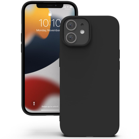 YATWIN Coque pour iPhone 12 / iPhone 12 Pro, Coque TPU Aspect Silicone Liquide avec Doublure, Protection Caméra et Écran 1mm, Fi