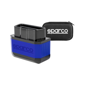 Sparco Dispositif de Diagnostic Automobile multimarque OBD2 Scanner Bluetooth 5.2 pour iOS et Android Lecteur de Codes d'erreur 