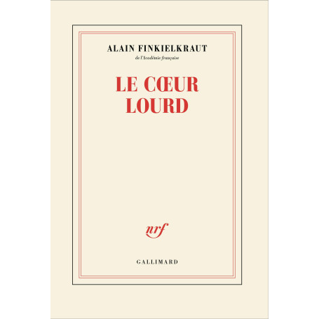 Le coeur lourd: Conversation avec Vincent Trémolet de Villers