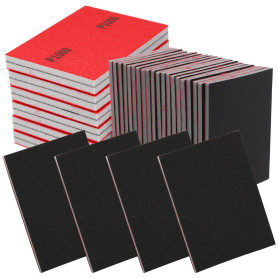 24Pcs Éponge de Ponçage Grain 180 à 3000 éponges Abrasives à Grains Variés Cale a Poncer Kit Papier Abrasif Sec et Humide pour M