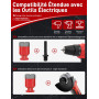 KAFUWELL 8 Pcs M14 Foret Carrelage Diamant, Scie Cloche Carrelage, TrépanCarrelage, Ø 6/8/10/12/35/50/68mm avec Adaptateur, Bras