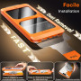 TOCOL Verre Trempé pour iPhone 16 Pro Max, Dépoussiérage Automatique, Sans Bulles, Dureté 9H, Couverture Complète Protection écr