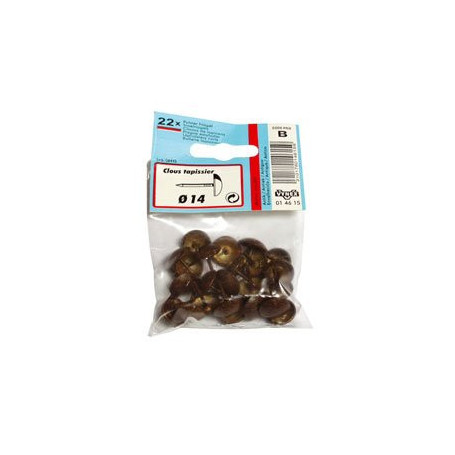 Clou Tapissier Doré Vieilli VYNEX - 10mm x 46