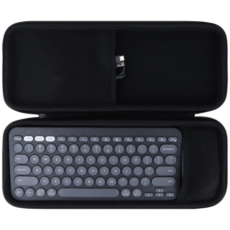 Peyyargo Dur Étui de Protection Compatible avec Logitech Pebble 2 Combo, Pebble Keys 2 K380s / K380 Clavier en Pebble Mouse 2 M3