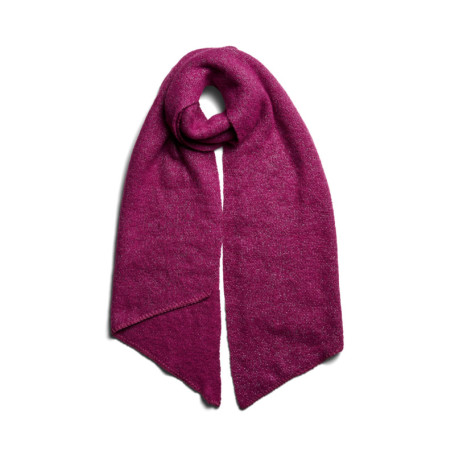 Écharpe Longue Fuchsia avec Détails Lurex - PIECES
