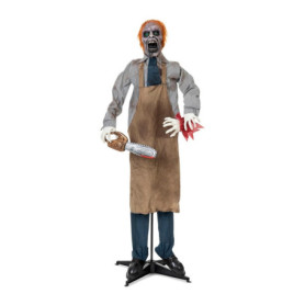 Zombie avec Tronçonneuse - Décoration Effrayante 130 cm