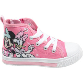 Baskets Montantes Minnie avec Lumières pour Enfants - Rose