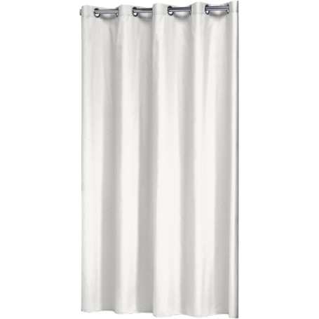 Rideau de Douche Sealskin Coloris en Polyester et Coton - Blanc
