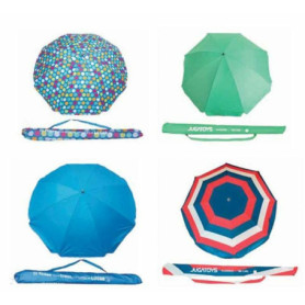 Parasol Aluminium JUGATOYS 220 cm avec Protection UV et Fenêtre