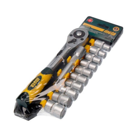Lot de 12 douilles Torx en chrome-vanadium - Raccord 1/2" - Mota Tools