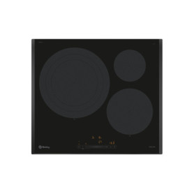 Plaque à Induction Balay 60 cm avec Zone Extra Large de 32 cm - Noir