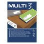 Étiquettes Adhésives MULTI 3 A4 - 100 Volets 105 x 37 mm