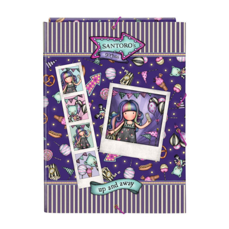 Classeur Folio Gorjuss Fairground 'Up and Away' Multicolore 26x33,5 cm