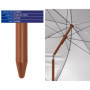 Parasol de Plage ATOSA avec Protection UPF 50+