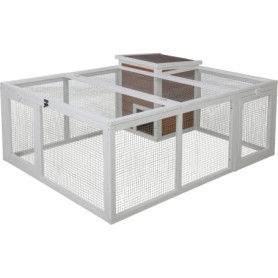 Enclos pour Animaux avec Abri Intégré - Kerbl Pet 132 x 102 x 59 cm