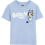 T-shirt Enfant Bleu Clair Bluey à Manches Courtes