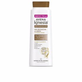 Gel de Bain Réparateur à l'Avoine Kinesia - 750 ml pour Peau Sèche et Sensible