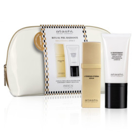 Rituel Peau Radieuse Atashi - Sérum Anti-âge et Crème K-Bioferment avec Trousse Offerte