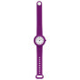 Montre Hip Hop Hero.Dot Femme - Élégance Contemporaine en Silicone Violet