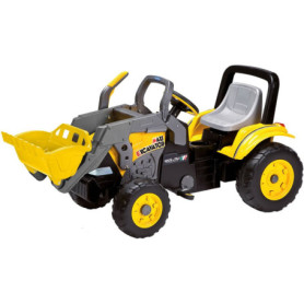 Excavatrice à Pédales Peg Perego avec Pelle Mobile et Klaxon