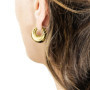 Boucles d'oreilles en acier inoxydable LOTUS