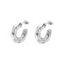 Boucles d'oreilles LOTUS en acier élégant