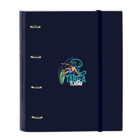 Classeur Safta EL NIÑO KOOK 4 Anneaux 35 cm avec 100 Feuilles A4 - Bleu Marine