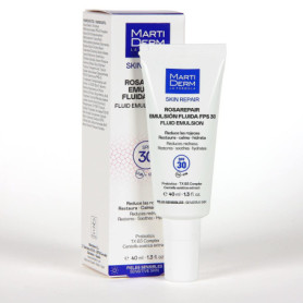 MartiDerm Rosarepair Émulsion Fluide SPF30 - Protection et Hydratation