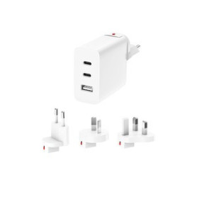 Chargeur Secteur Universel 15W avec 2 Ports USB-C et USB-A