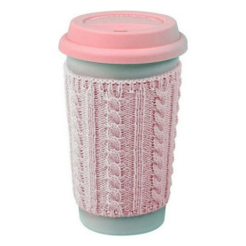 Verre avec Couvercle Résistant à la Fuite - BigBuy Home 520 ML